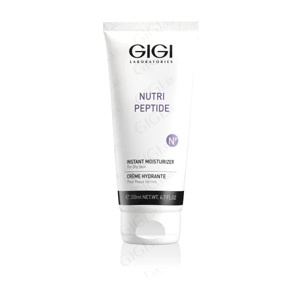 GiGi, Крем для лица мгновенное увлажнение для сухой кожи, Nutri Peptide Moisturizer for Dry Skin, 200 мл